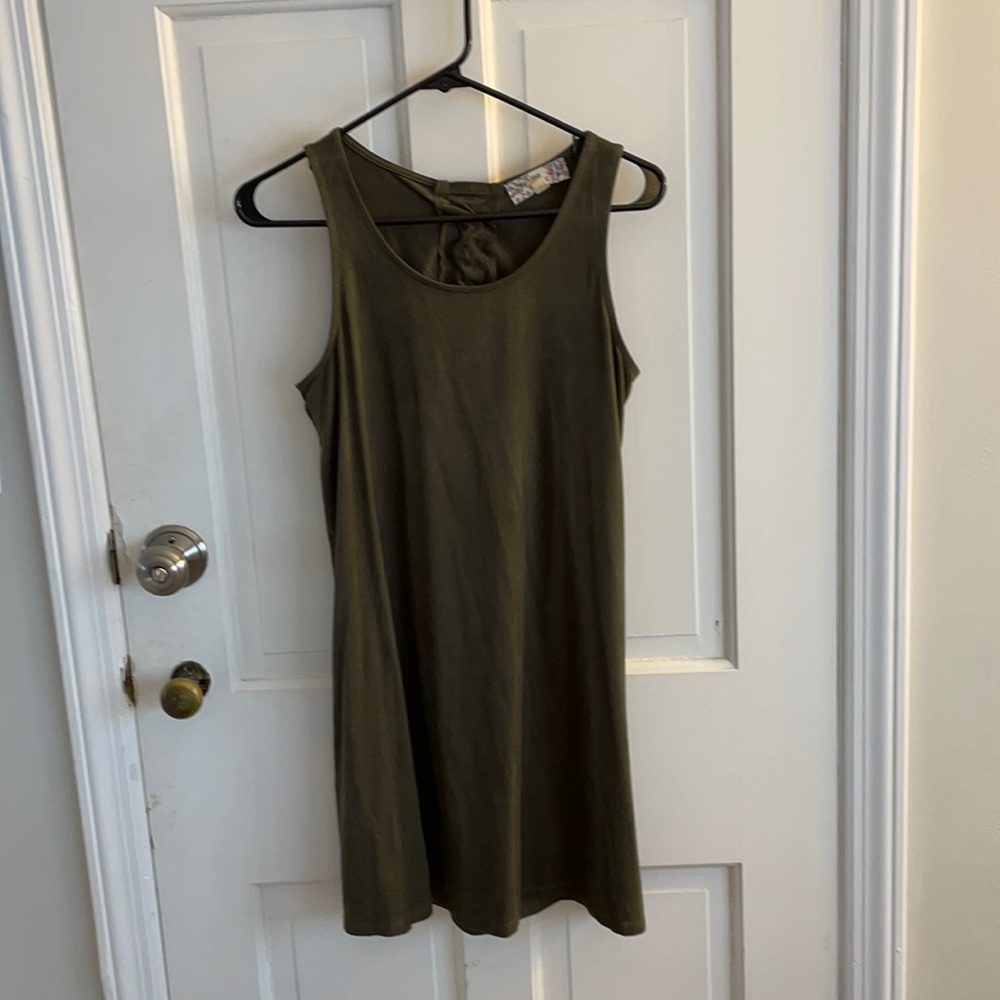 dark green mini dress